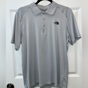 Used Like New - The North Face Performance Polo (Light Grey) (Size M)